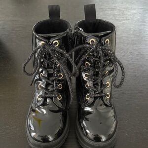H&M Kids Black Patent Boots